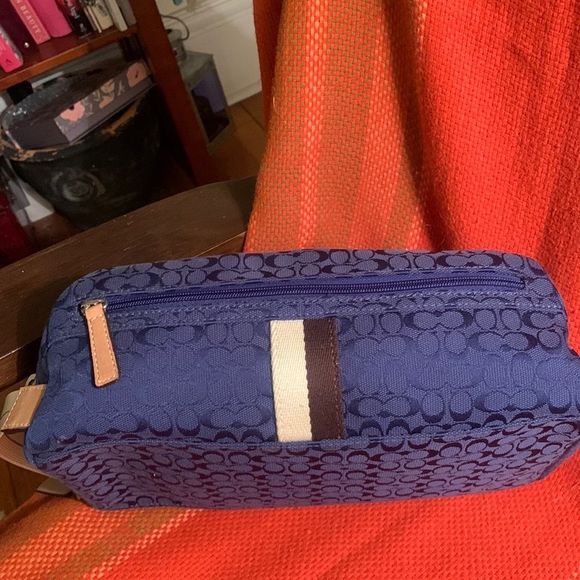 Coach Bags Coach Toiletries Bag In Canvas Leather Trim Poshmark